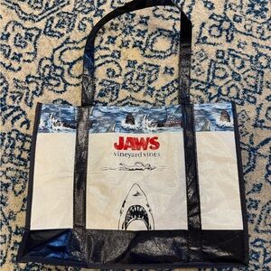 Vineyard Vines JAWS Tote - Red, Black, White